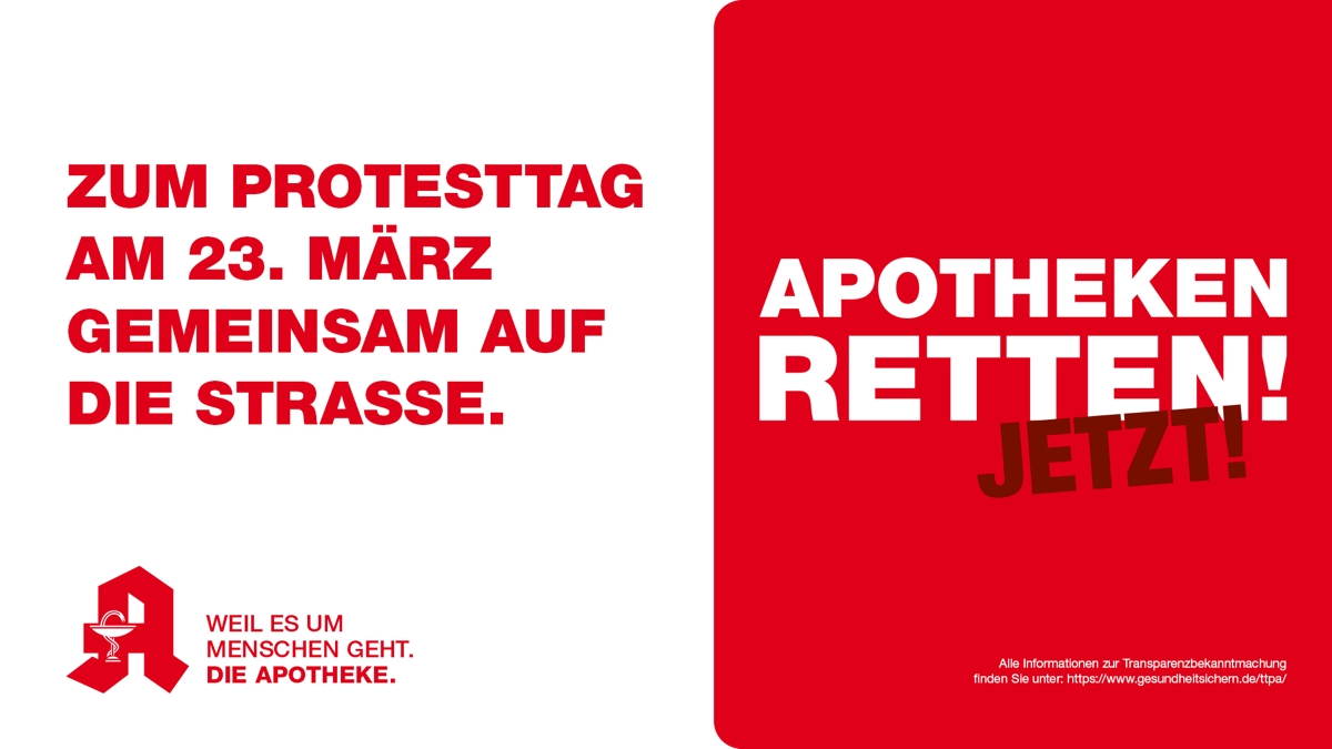 Protesttag der Apotheken am 23.03.2026